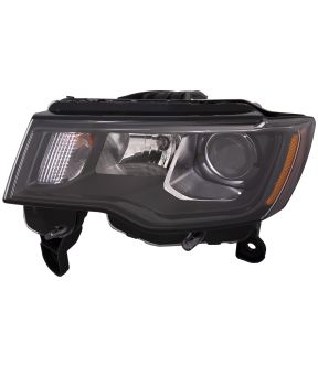 Left Driver Side Headlight For 17-21 Jeep Grand Cherokee; CAPA Certified