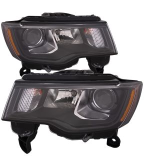 Headlight Set For 17-21 Jeep Grand Cherokee; CAPA Certified