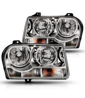 Headlight Set For 05-10 Chrysler 300