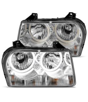 Headlight Set For 05-10 Chrysler 300