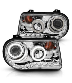 Headlight Set For 05-10 Chrysler 300