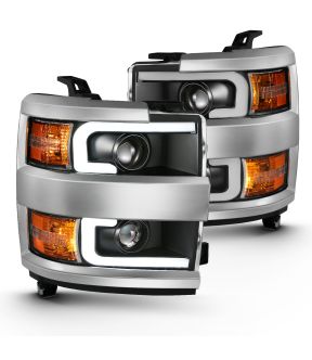 Headlight Set For 15-19 Chevrolet Silverado 2500 HD, 15-19 Chevrolet Silverado 3500 HD