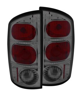 Halogen Tail Light Compatible with Dodge Ram 1500 2500 3500 2002-2006 Includes Left Driver and Right Passenger Side Tail Lights with Smoke Lens