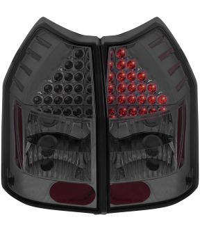 LED Tail Light Compatible with Dodge Magnum 2005-2008 Includes Left Driver and Right Passenger Side Tail Lights with Smoke Lens