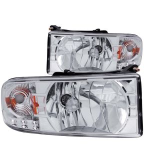 Headlight Set For 94-01 Dodge Ram 1500, 94-02 Dodge Ram 2500, 94-02 Dodge Ram 3500