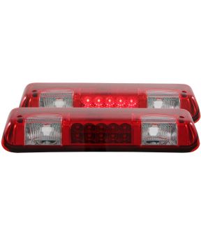 LED Red and Clear Brake Light Compatible with Ford F-150 2004-2008 Includes High Mount Stop 3rd Brake Light