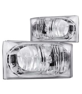 Headlight Set For 00-04 Ford Excursion, 99-04 Ford F-250 Super Duty, 99-04 Ford F-350 Super Duty