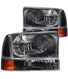 Headlight Set For 00-04 Ford Excursion, 99-04 Ford F-250 Super Duty, 99-04 Ford F-350 Super Duty