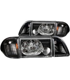 Headlight Set For 87-93 Ford Mustang