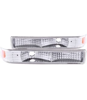Chrome Housing Incandescent Signal Light Compatible with Chevrolet S-10 S-10 Blazer S10 S10 Blazer 1998-2005 Includes Left Driver and Right Passenger Side Signal Lights