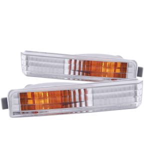 Chrome Housing Incandescent Signal Lights Compatible with Honda Accord 1990-1991 Includes Left Driver and Right Passenger Side Signal Lights