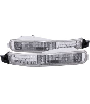 Chrome Housing Incandescent Signal Lights Compatible with Honda Accord 1992-1993 Includes Left Driver and Right Passenger Side Signal Lights