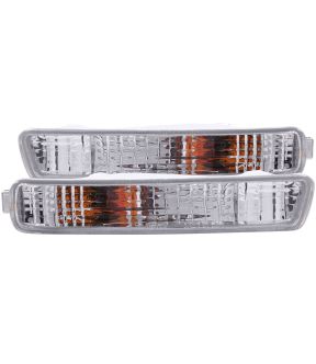 Chrome Housing Incandescent Signal Lights Compatible with Honda Accord 1994-1995 Includes Left Driver and Right Passenger Side Signal Lights