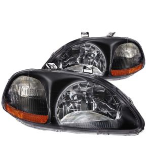 Headlight Set For 96-98 Honda Civic