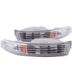 Chrome Housing Incandescent Signal Lights Compatible with Acura Integra 1994-1997 Includes Left Driver and Right Passenger Side Signal Lights