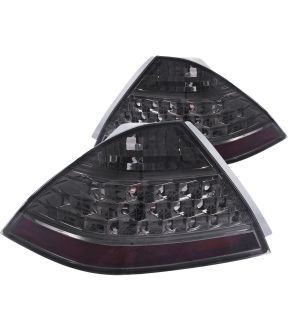 Halogen Tail Light Compatible with Honda Accord 2006-2007 Includes Left Driver and Right Passenger Side Tail Lights with Smoke Lens