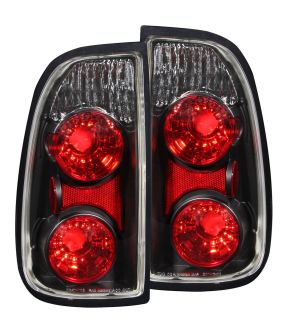 Black Housing Halogen Tail Light Compatible with Toyota Tundra Access Cab Models Only 2000-2006 Includes Left Driver and Right Passenger Side Tail Lights