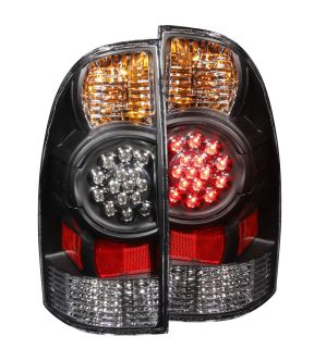 Black Housing LED Tail Light Compatible with Toyota Tacoma 2005-2015 Includes Left Driver and Right Passenger Side Tail Lights