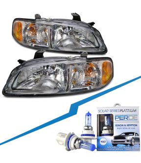 Headlight Set For 00-01 Nissan Sentra