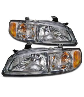 Headlight Set For 00-01 Nissan Sentra