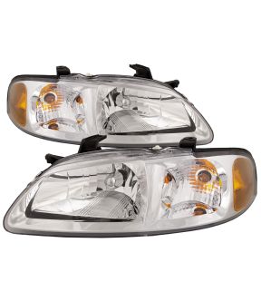 Headlight Set For 02-03 Nissan Sentra