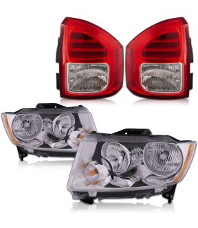 Headlight Set For 05-06 Nissan Altima