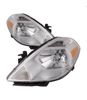 Headlight Set For 07-12 Nissan Versa