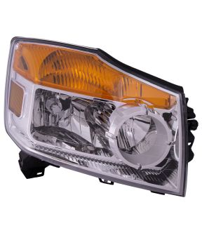 Right Passenger Side Headlight For 08-15 Nissan Armada; CAPA Certified