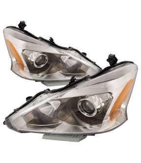 Headlight Set For 13-15 Nissan Altima