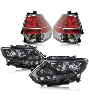 Headlight Set For 14-16 Nissan Rogue