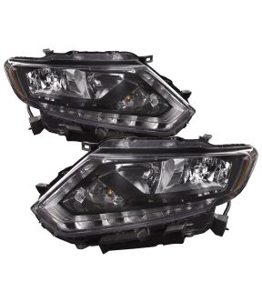 Headlight Set For 14-16 Nissan Rogue