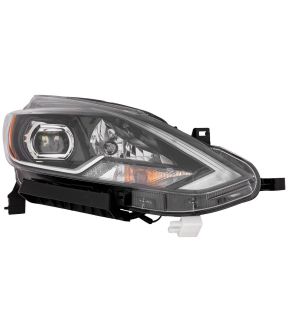 Right Passenger Side Headlight For 16-17 Nissan Sentra