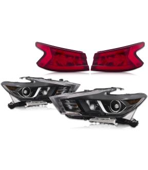 Headlight Set For 16-18 Nissan Maxima