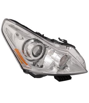 Right Passenger Side Headlight For 11-12 INFINITI G25, 10-13 INFINITI G37