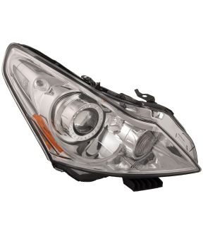 Right Passenger Side Headlight For 11-12 Infiniti G25, 10-13 Infiniti G37