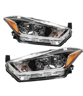 Headlight Set For 18-20 Nissan Kicks; CAPA Certified