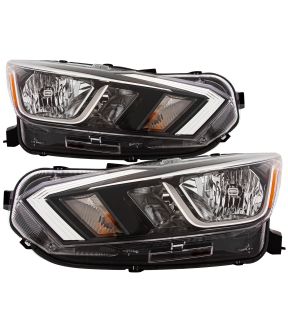 Headlight Set For 20-22 Nissan Versa; CAPA Certified