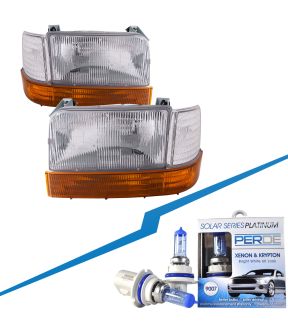 Headlight Set For 92-96 Ford Bronco, 92-97 Ford F-150, 92-97 Ford F-250