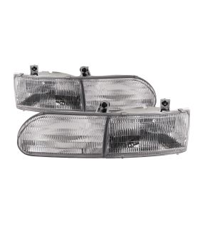 Headlight Set For 92-95 Ford Taurus