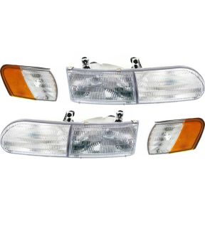 Headlight Set For 92-95 Ford Taurus