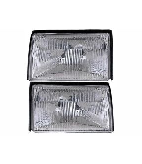 Headlight Set For 87-93 Ford Mustang