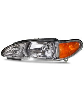 Left Driver Side Headlight For 97-02 Ford Escort, 97-99 Mercury Tracer