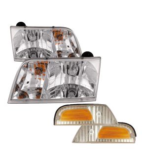 Headlight Set For 98-11 Ford Crown Victoria