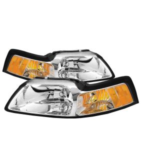 Headlight Set For 99-04 Ford Mustang