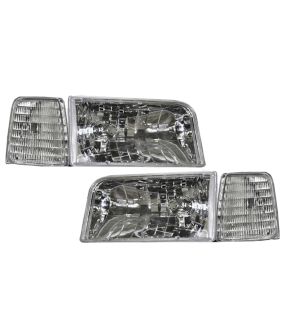 Headlight Set For 92-96 Ford Bronco, 92-96 Ford F-150