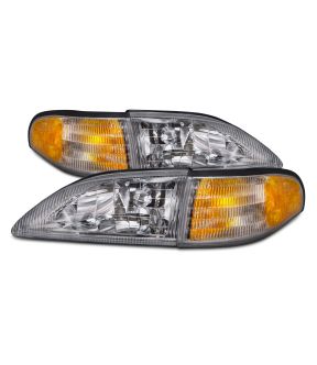 Headlight Set For 94-98 Ford Mustang