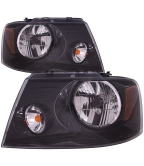 Headlight Set For 04-08 Ford F-150, 04 Ford F-150 Heritage, 04-08 Ford F-250 Super Duty