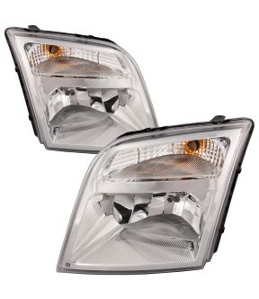 Headlight Set For 10-13 Ford Transit Connect; CAPA Certified