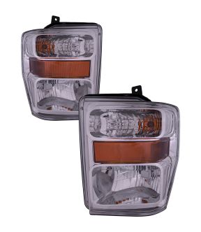 Headlight Set For 08-10 Ford F-250 Super Duty, 08-10 Ford F-350 Super Duty, 08-10 Ford F-450 Super Duty, 08-10 Ford F-550 Super Duty