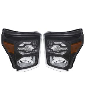 Headlight Set For 11-16 Ford F-250 Super Duty, 11-16 Ford F-350 Super Duty